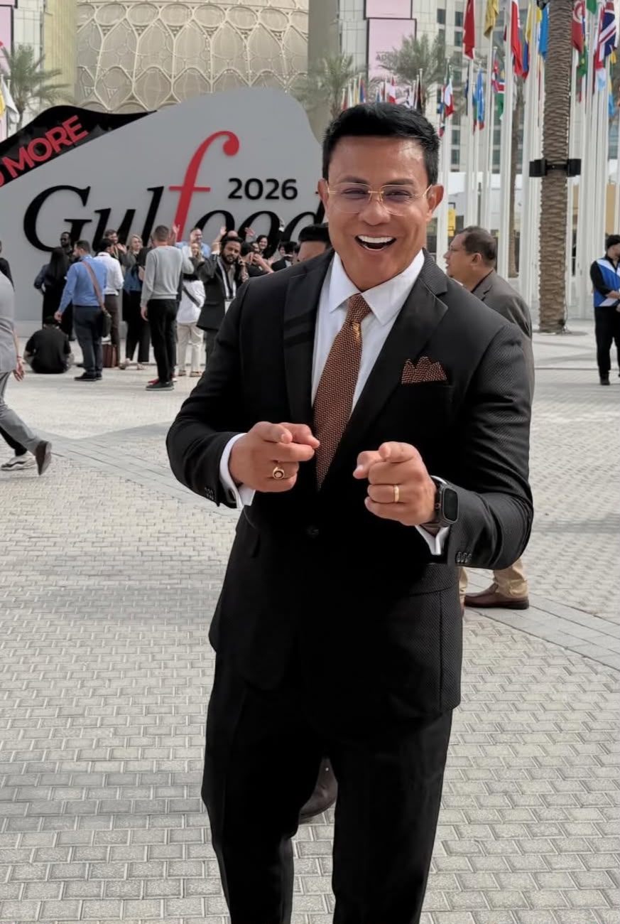 Leandro Monteiro durante a Gulfood 2026, em Dubai